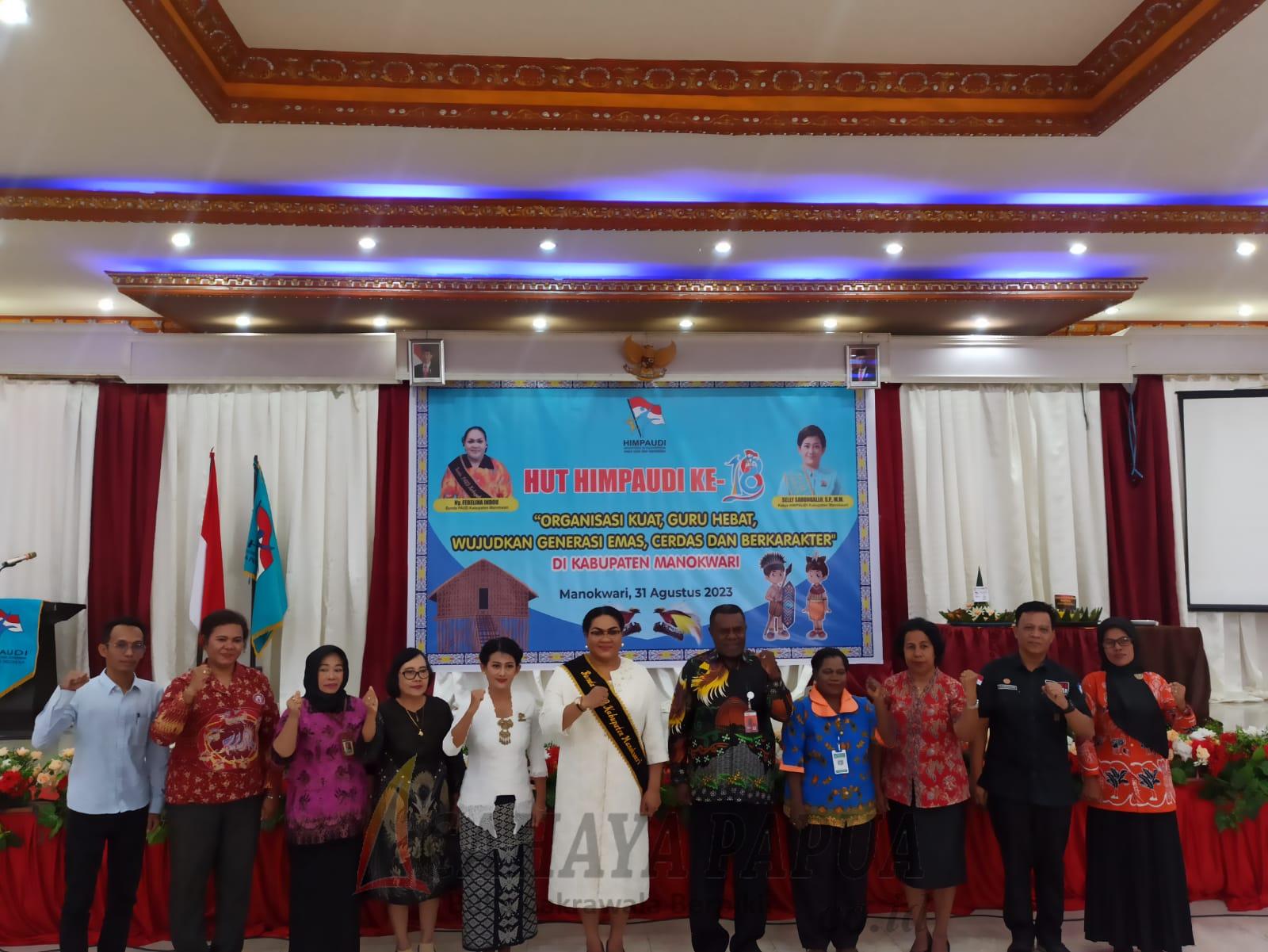 Perayaan HUT ke-18 Himpunan Pendidik dan Tenaga Kependidikan Anak Usia Dini Indonesia (Himpaudi) di Kabupaten Manokwari Perayaan HUT ke-18 Himpunan Pendidik dan Tenaga Kependidikan Anak Usia Dini Indonesia (Himpaudi) di Kabupaten Manokwari