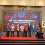 Peluncurkan Peraturan Presiden (Perpres) Nomor 60 Tahun 2023 tentang Strategi Nasional Bisnis dan HAM (Stranas BHAM).
