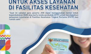 Flayer yang berisi infromasi tentang kemudahan layan BPJS Kesehatan